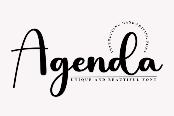 Agenda Font Poster 1