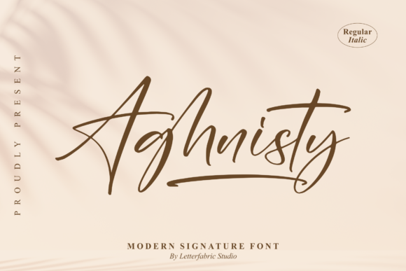 Aghnisty Font Poster 1