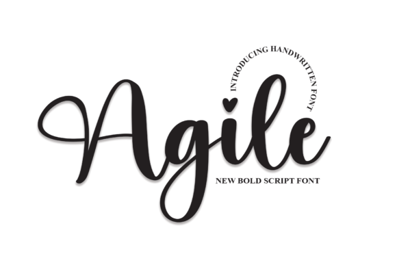 Agile Font Poster 1