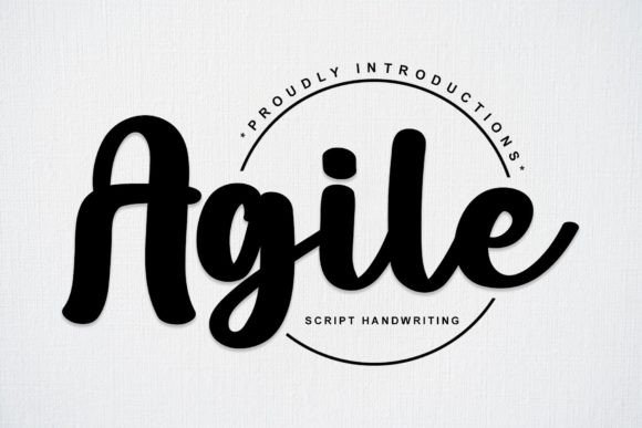 Agile Font Poster 1