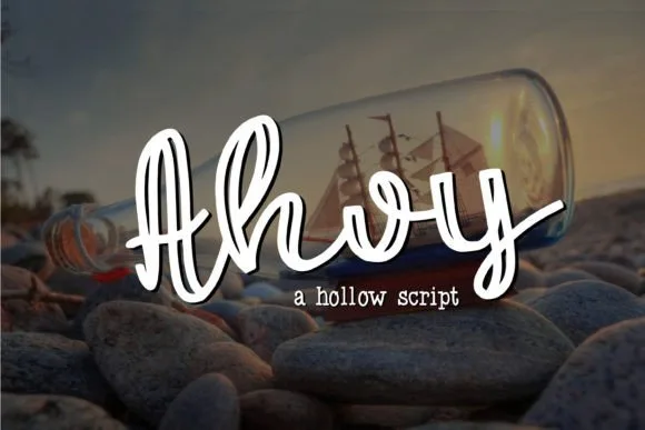 Ahoy Font Ahoy Font Poster 1