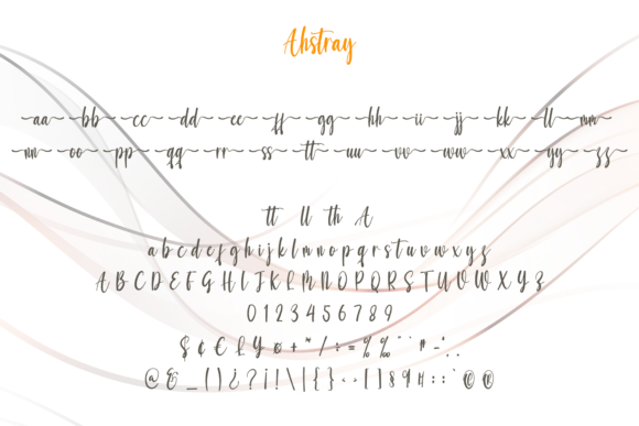 Ahstray Font Poster 5