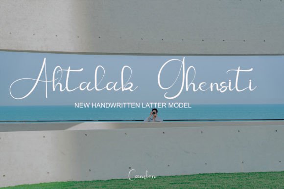 Ahtalak Ghensiti Font Poster 1