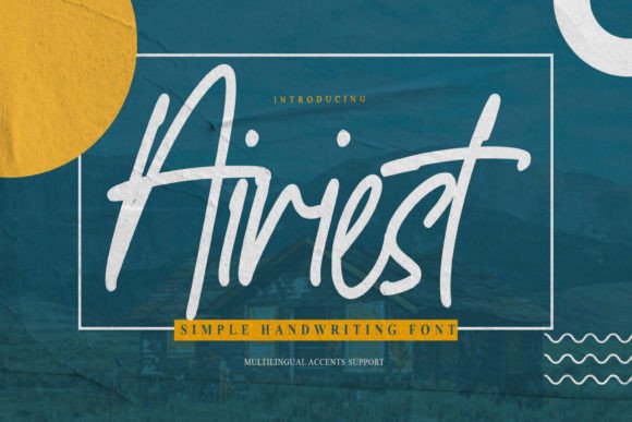 Airiest Font Poster 1