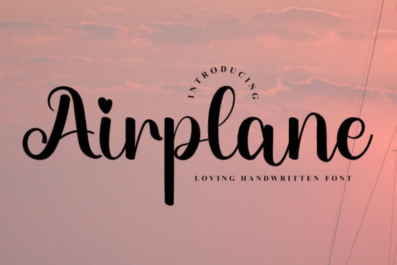Airplane Font Poster 1