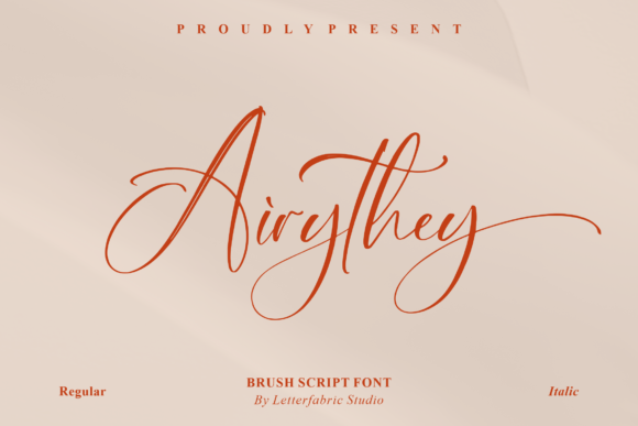 Airythey Font Poster 1