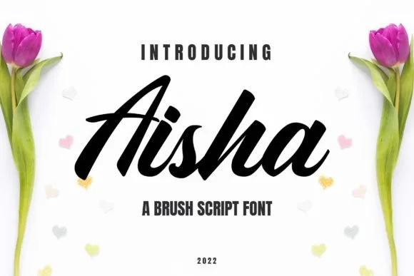 Aisha Font Aisha Font Poster 1
