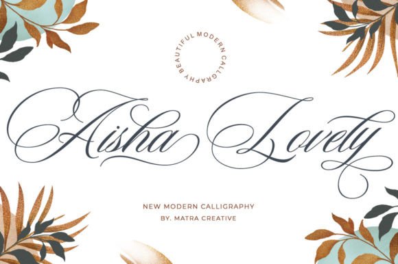 Aisha Lovely Font Poster 1