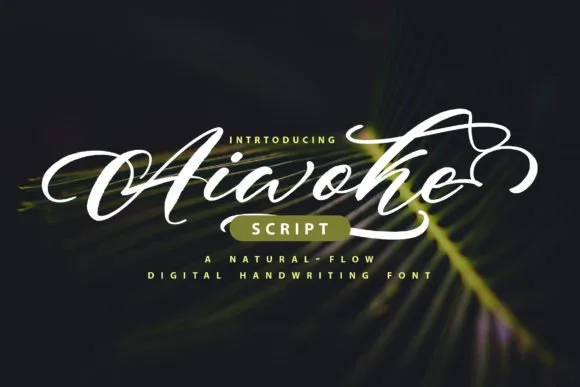 Aiwoke Font Poster 1
