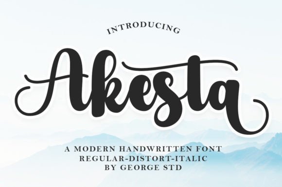 Akesta Font Poster 1