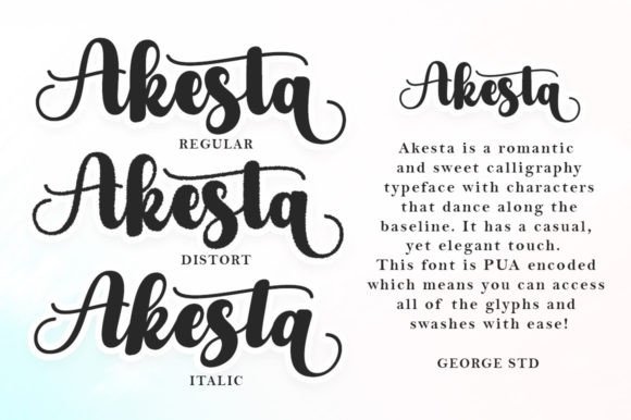 Akesta Font Poster 4