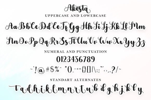 Akesta Font Poster 6