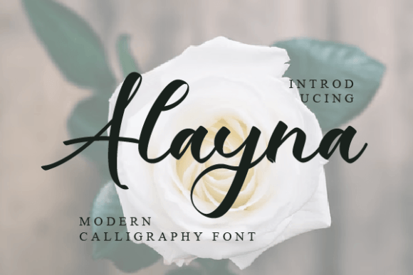 Alayna Font Poster 1