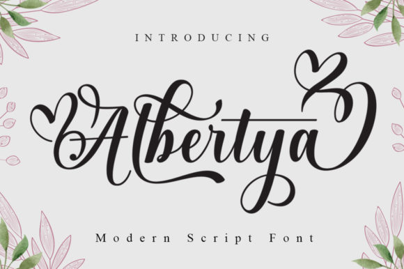 Albertya Font Poster 1