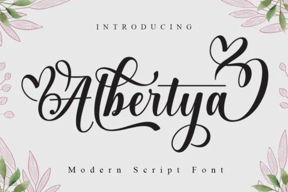 Albertya Font Albertya Font Poster 1