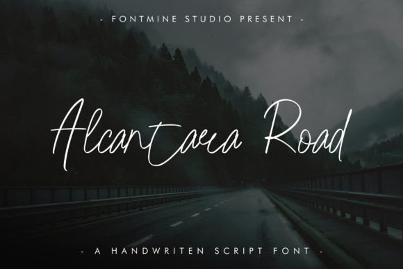 Alcantara Road Font Poster 1