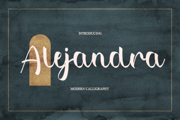 Alejandra Font Poster 1