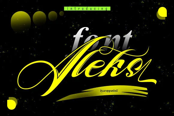 Aleks Font Aleks Font Poster 1
