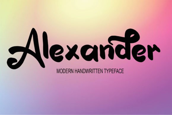 Alexander Font Poster 1