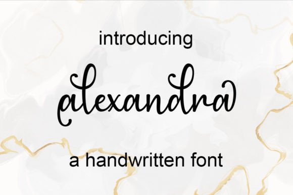 Alexandra Font Poster 1