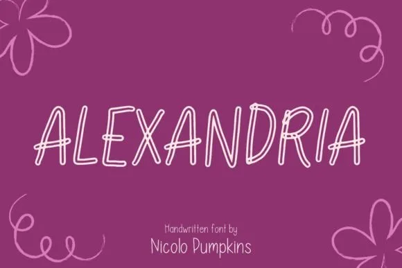 Alexandria Font Alexandria Font Poster 1