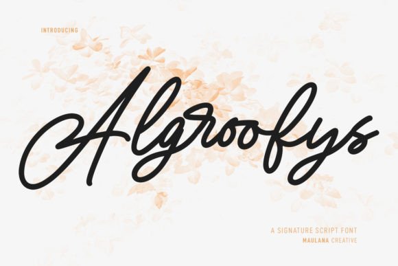 Algroofys Font Poster 1