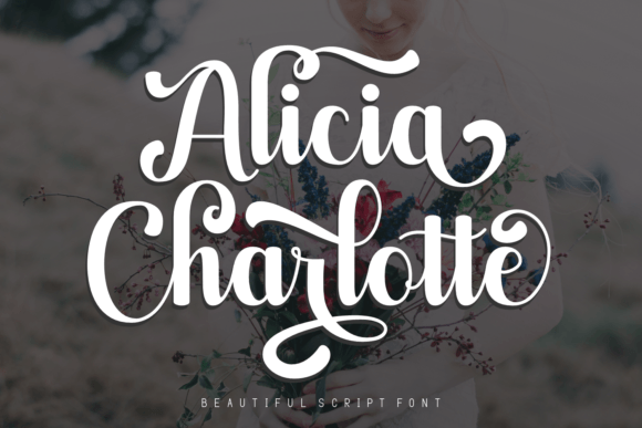 Alicia Charlotte Font Poster 1