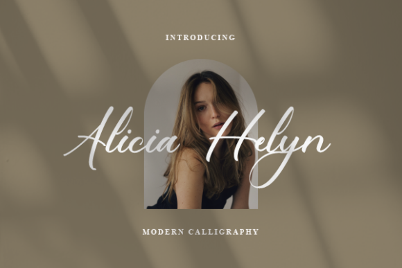Alicia Helyn Font Poster 1