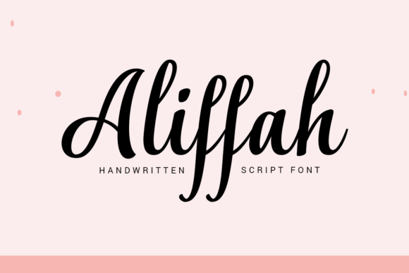 Aliffah Font Poster 1