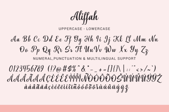 Aliffah Font Poster 8
