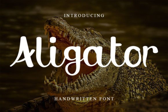 Aligator Font Poster 1