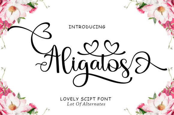 Aligatos Font Poster 1