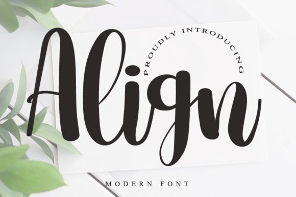 Align Font Poster 1