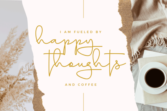 Aline Signature Font Poster 2