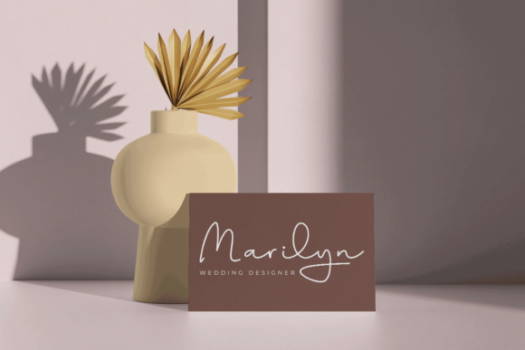 Aline Signature Font Poster 3