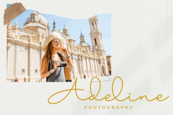 Aline Signature Font Poster 4