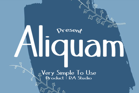 Aliquam Font Poster 1
