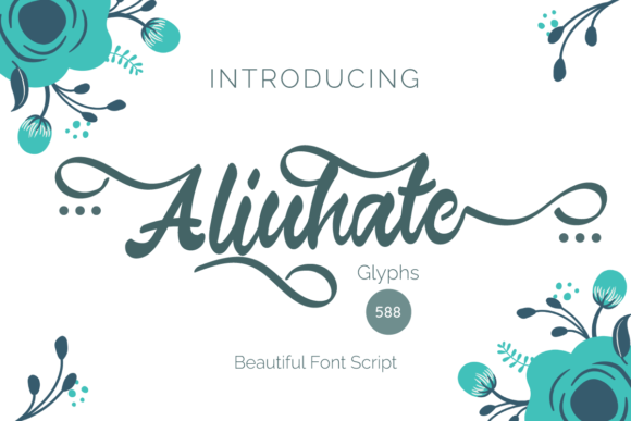 Aliuhate Font Poster 1