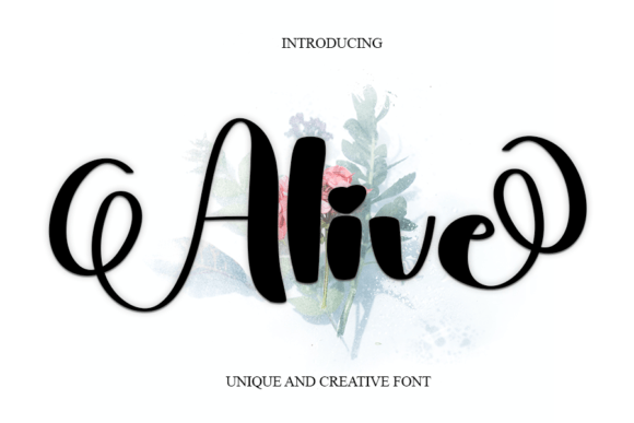 Alive Font Poster 1