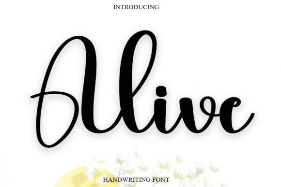 Alive Font Poster 1