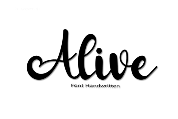 Alive Font Alive Font Poster 1