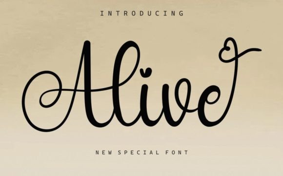 Alive Font Poster 1