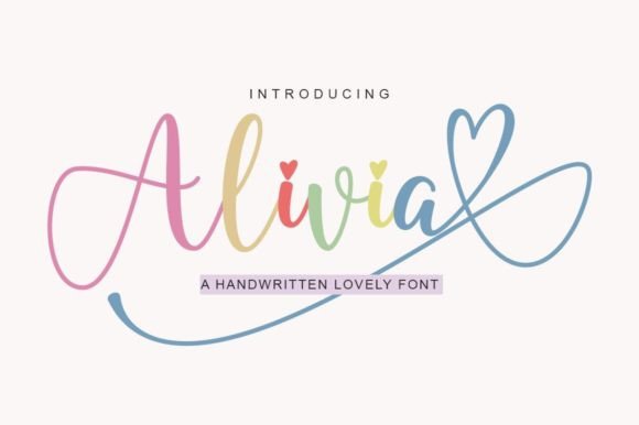 Alivia Font Poster 1