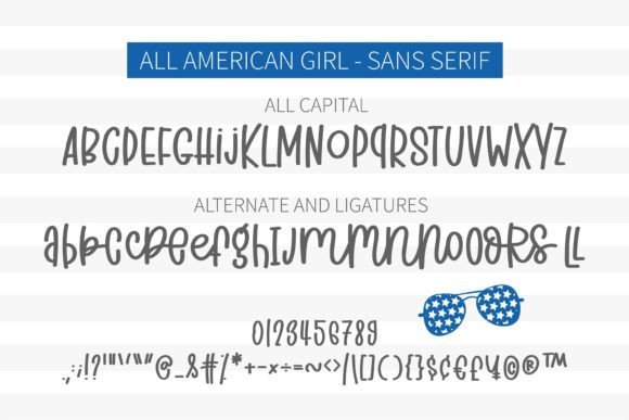 All American Girl Font Poster 4