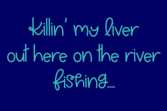 All Day Fishing Font Poster 2