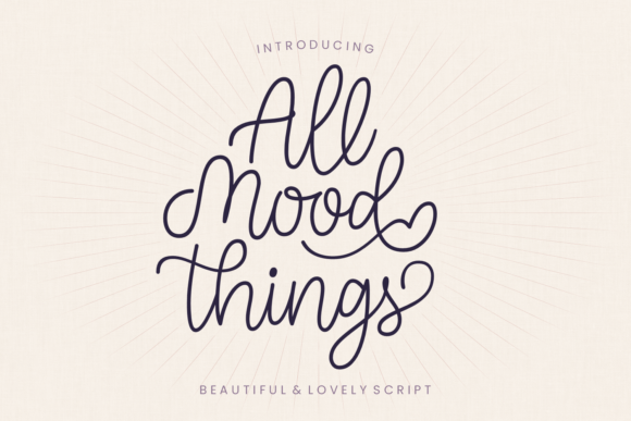 All Mood Things Font Poster 2