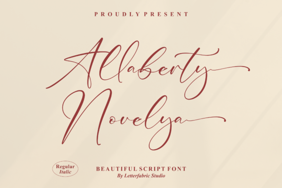 Allaberty Novelya Font Poster 1