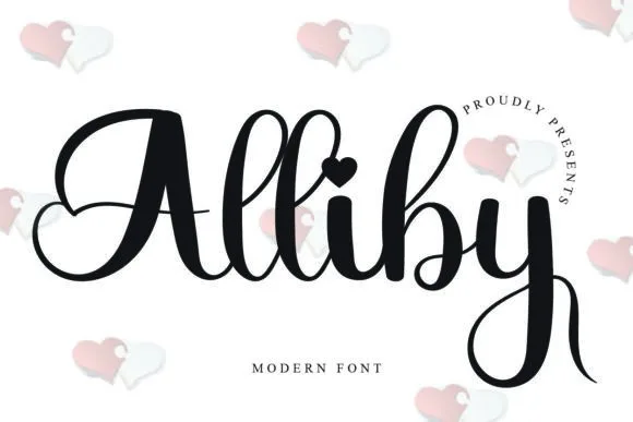 Alliby Font Alliby Font Poster 1