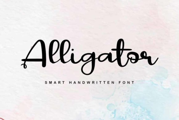 Alligator Font Poster 1