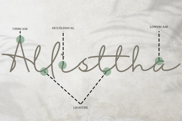 Allisttha Font Poster 7